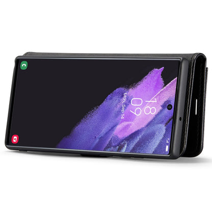 DG.MING Magnetic Wallet Case Compatible withSamsung Galaxy S22 Ultra Black 2-in-1 V1188-MA108-11130-1