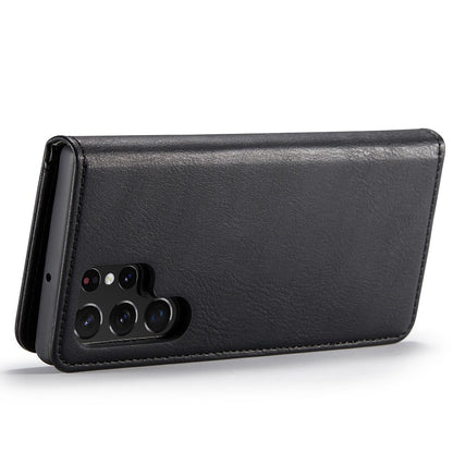 DG.MING Magnetic Wallet Case Compatible withSamsung Galaxy S22 Ultra Black 2-in-1 V1188-MA108-11130-1