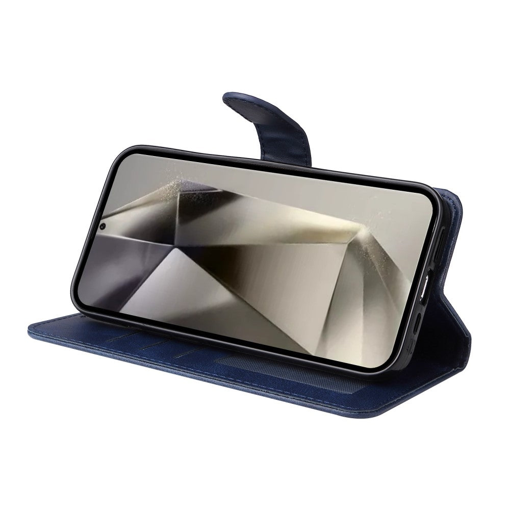 Compatible with Samsung S25 Ultra PU Leather Wallet Case Blue Samsung Multiple Colors V1188-MA108-11271-1