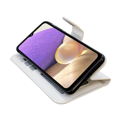 Compatible with Samsung Galaxy A32 5G Leather Case Protection White Max White V1188-MA108-11294-1