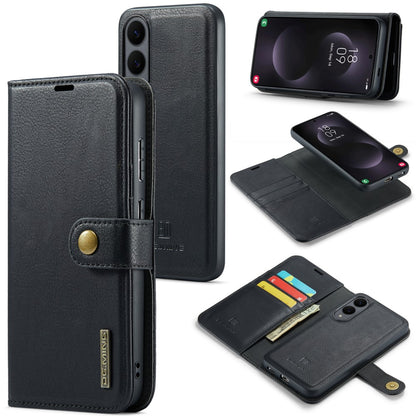Magnetic Wallet for Compatible with Samsung Galaxy S25 Edge Black Case 2-in-1 with Card Holder V1188-MA108-11395-1