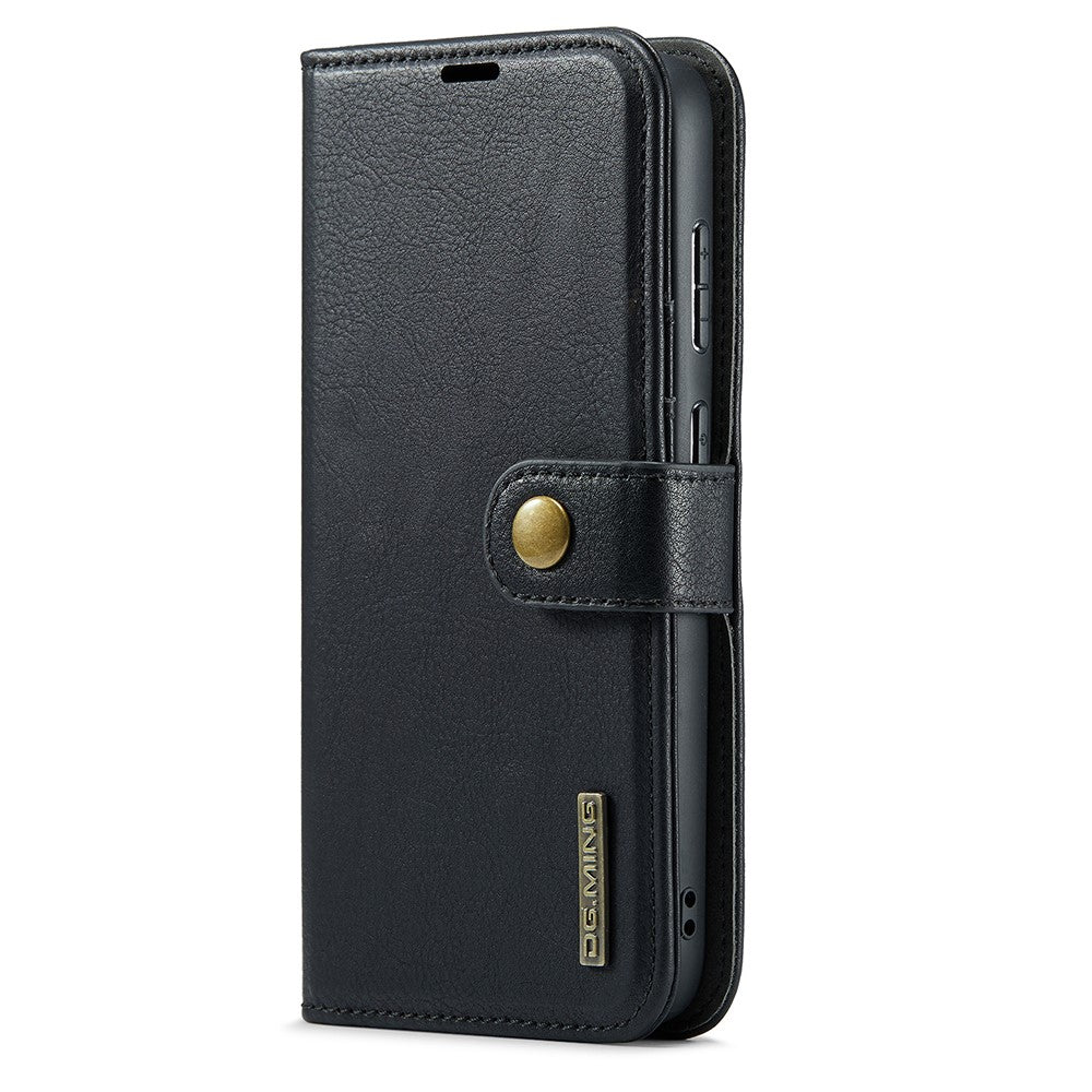 Magnetic Wallet for Compatible with Samsung Galaxy S25 Edge Black Case 2-in-1 with Card Holder V1188-MA108-11395-1