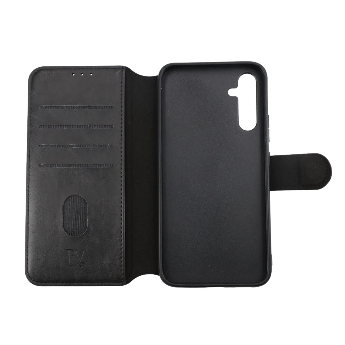 Compatible with Samsung Galaxy A54 5G Magnetic Wallet Case Black Compatible V1188-MA108-11563-1