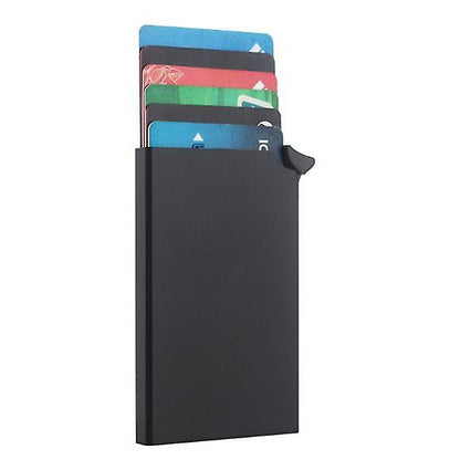 Men's Minimalist Slim Metal RFID Blocking Card Holder Wallet Contactless Card Protector V1188-MA108-18433-1