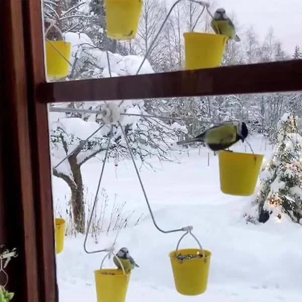 Bird Feeder Carousel Toy With Water Bottle and Food Dish V1188-MA108C-06124-1