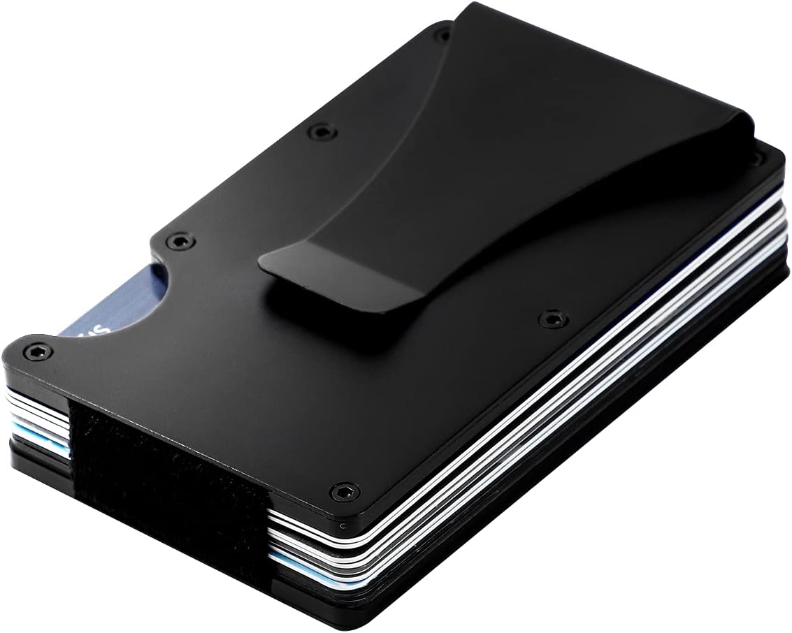 Metal Wallet Credit Card Holder with Storage Pouch V1188-MA108C-09619-1