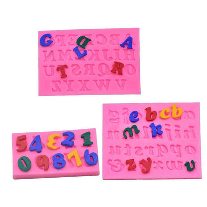 3pcs Letter Number Pendant Resin Mold for Epoxy Resin Jewelry Making Tools V1188-MA108C-13219-1