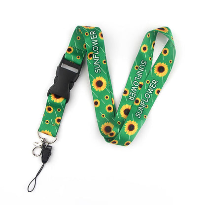 Smooth Sunflower, Stars Lanyard Black V1188-MA60-01387-1