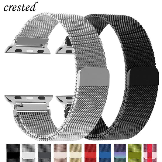 Compatible with Apple Watch Band Milanese Loop Series 9 8 7 6 SE 5 3 Ultra 2 Sizes 38mm 40mm 41mm 42mm 44mm V1188-MA60-01401-1