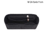 Women's Multi-Pocket Felt Handbag Insert Organizer, Black, Size M V1188-MA60-03046-365
