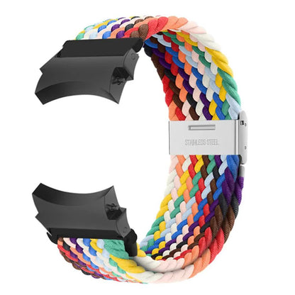 Compatible withSamsung Galaxy Watch 4 5 6 Pro Classic 20mm Strap Black Nylon Band 40mm 43mm 44mm 45mm 47mm V1188-MA60-12755-1