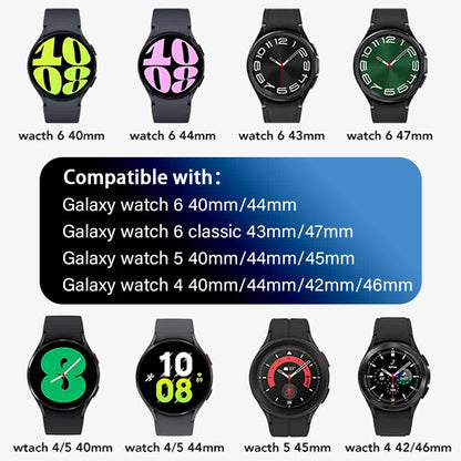 Compatible withSamsung Galaxy Watch 4 5 6 Pro Classic 20mm Strap Black Nylon Band 40mm 43mm 44mm 45mm 47mm V1188-MA60-12755-1
