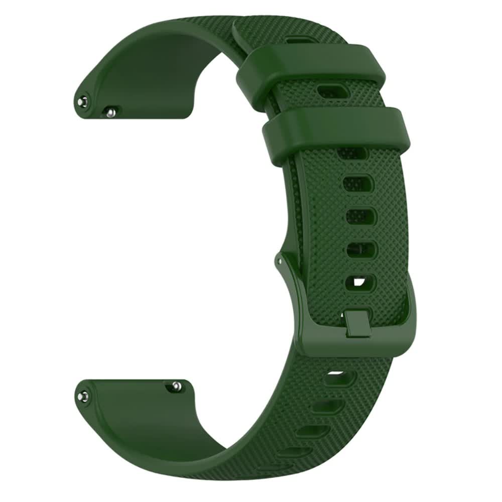 Silicone Strap Compatible with Garmin Venu 3 Forerunner 265 255 245 Vivoactive 4 Venu Sq 2 Plus 22mm Army V1188-MA60-12822-1