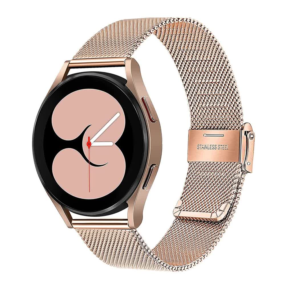Mesh Loop Stainless Steel Strap Bling Case Gold Set Compatible withSamsung Galaxy Watch 4 5 6 40mm 44mm V1188-MA60-13077-8