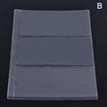 10 pcs/1 pc 3-compartment loose leaf banknote album page collector holder 1pc 3-slot 80x177mm V1188-MA60-14651-2