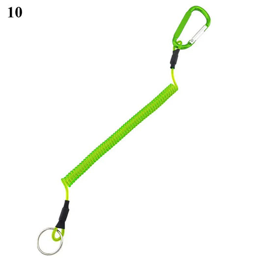 Anti-Lost Phone Spring Key Cord Compatible with Outdoor Spiral Stretch Keychain Elastic Spring Rope Metal V1188-MA60-15410-6