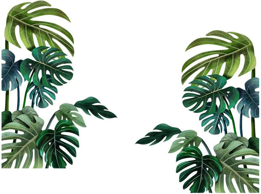 Tropical Green Plant Wall Sticker DIY Decorative Sticker for Home V1188-MA60-17223-1
