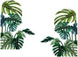 Tropical Green Plant Wall Sticker DIY Decorative Sticker for Home V1188-MA60-17223-1