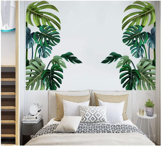 Tropical Green Plant Wall Sticker DIY Decorative Sticker for Home V1188-MA60-17223-1