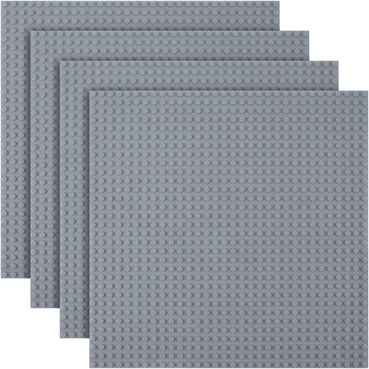 Building Plate, 4 pieces of classic base plates, 25.5 x 25.5 cm, base plate, compatible with all major V1188-MA60-17905-3