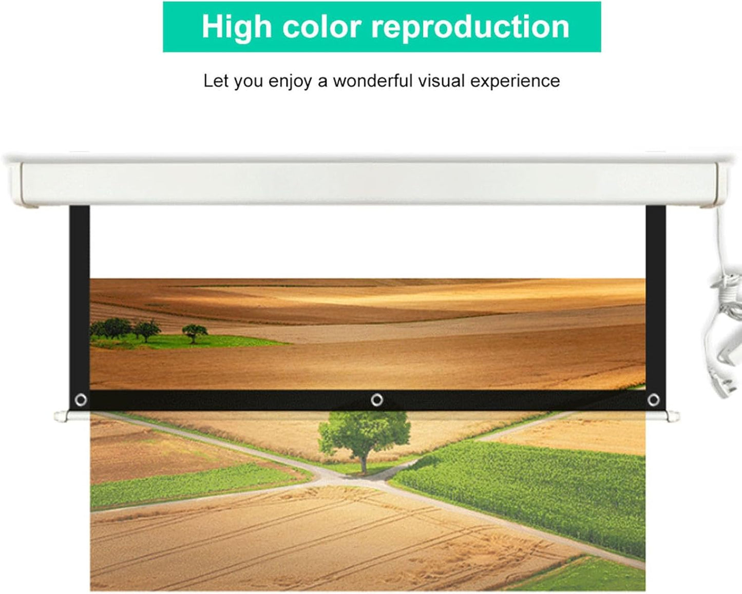 Portable 100 Inch 16:9 Projector Screen Foldable Home Theater Indoor Outdoor Movie Screen V1188-MA60-21640-1