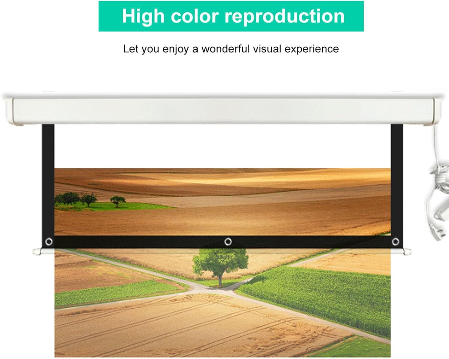 Portable 100 Inch 16:9 Projector Screen Foldable Home Theater Indoor Outdoor Movie Screen V1188-MA60-21640-1