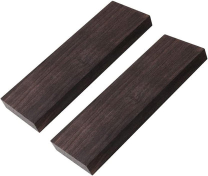 Ebony Wood Blanks 2 pcs High Gloss Fade-Resistant for DIY Musical Instrument Making V1188-MA60-22676-1