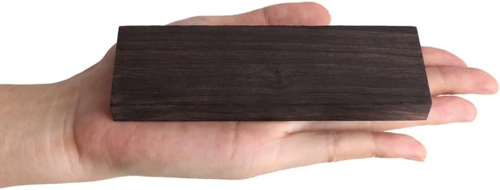 Ebony Wood Blanks 2 pcs High Gloss Fade-Resistant for DIY Musical Instrument Making V1188-MA60-22676-1