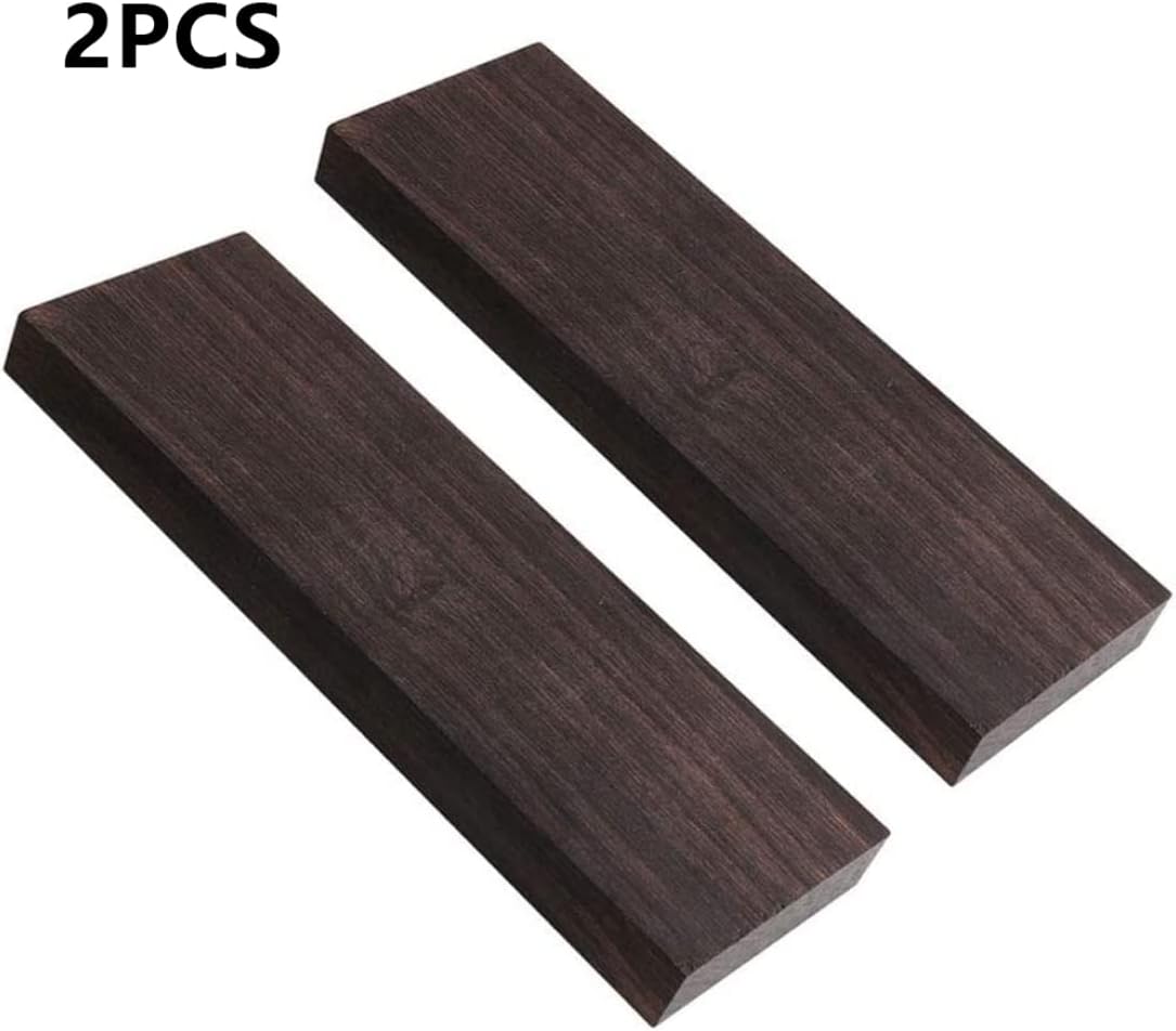 Ebony Wood Blanks 2 pcs High Gloss Fade-Resistant for DIY Musical Instrument Making V1188-MA60-22676-1