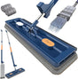 360 Degree Rotatable Mop for Hardwood Floors, Compatible with Microfiber Pads, Blue + 2 Pads V1188-MA60-23197-2