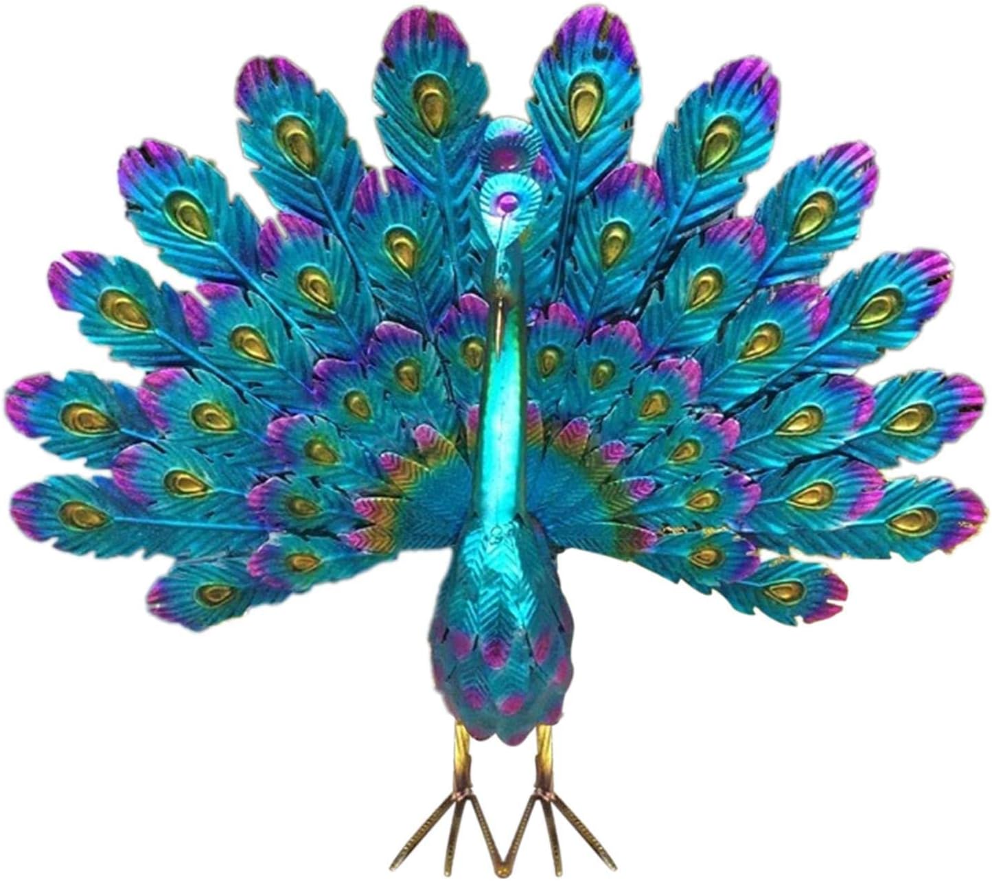 Metal Peacock Garden Decoration Weatherproof Outdoor Figurine V1188-MA60-25020-1