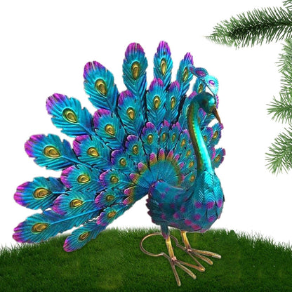 Metal Peacock Garden Decoration Weatherproof Outdoor Figurine V1188-MA60-25020-1