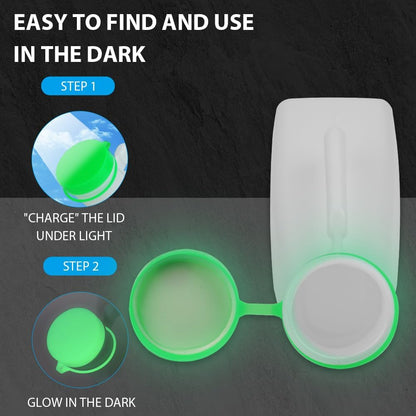 Urinal Bottle for Men, Glow-in-the-Dark 1000ml Pee Bottle for Travel & Incontinence Green V1188-MA60AM-01920-2