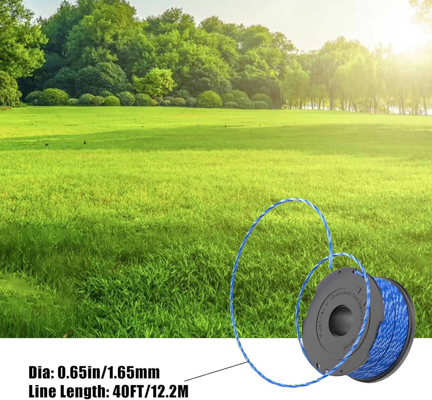 Replacement Spool for Black \u0026 Decker A6441 Trimmer Line 1.65mm Compatible with GL652 GL655 GL650 GL660 V1188-MAG101-01722-1