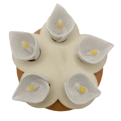 Bee Drinking Station 5-Pack Blue Outdoor Garden Cup Compatible with Bees and Butterflies Waterer V1188-MAG101-04443-4