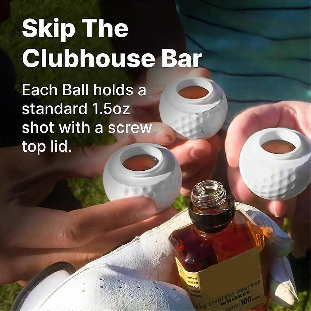 Golf Ball Shot Glasses 3-Pack, Perfect Gift for Golf Enthusiasts V1188-MAG101-06510-1
