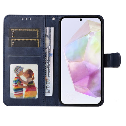 Compatible with Samsung A56 5G PU Leather Wallet Case Blue V1188-MAG101-07244-2
