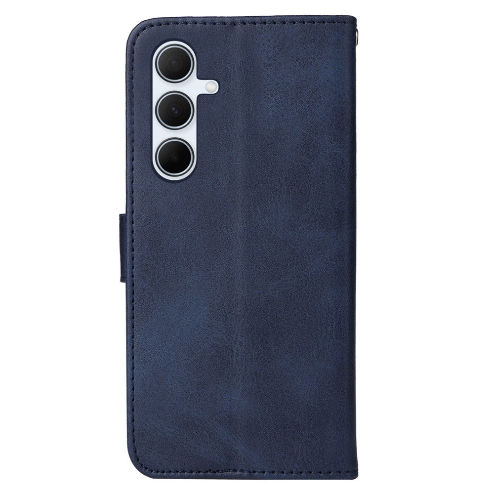 Compatible with Samsung A56 5G PU Leather Wallet Case Blue V1188-MAG101-07244-2