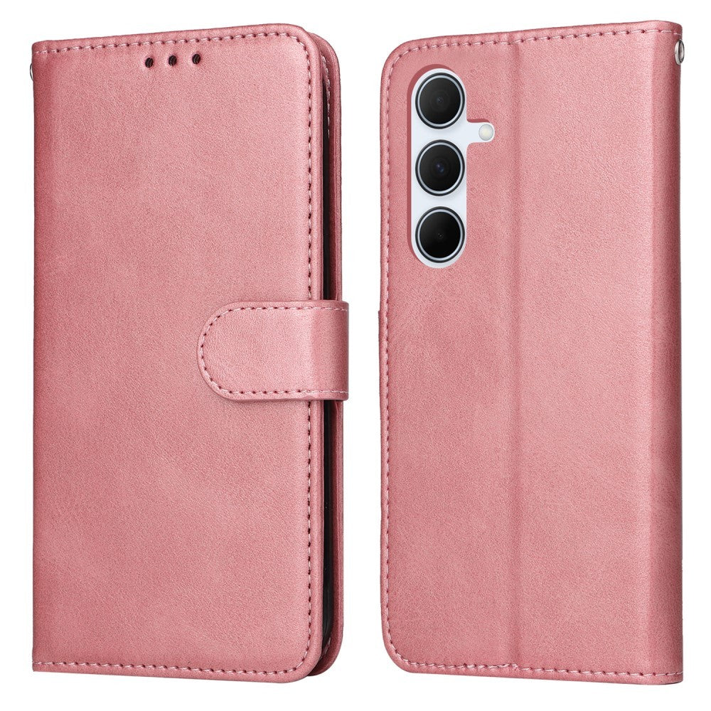 Compatible with Samsung A56 5G Compatible PU Leather Wallet Case Pink V1188-MAG101-07244-4