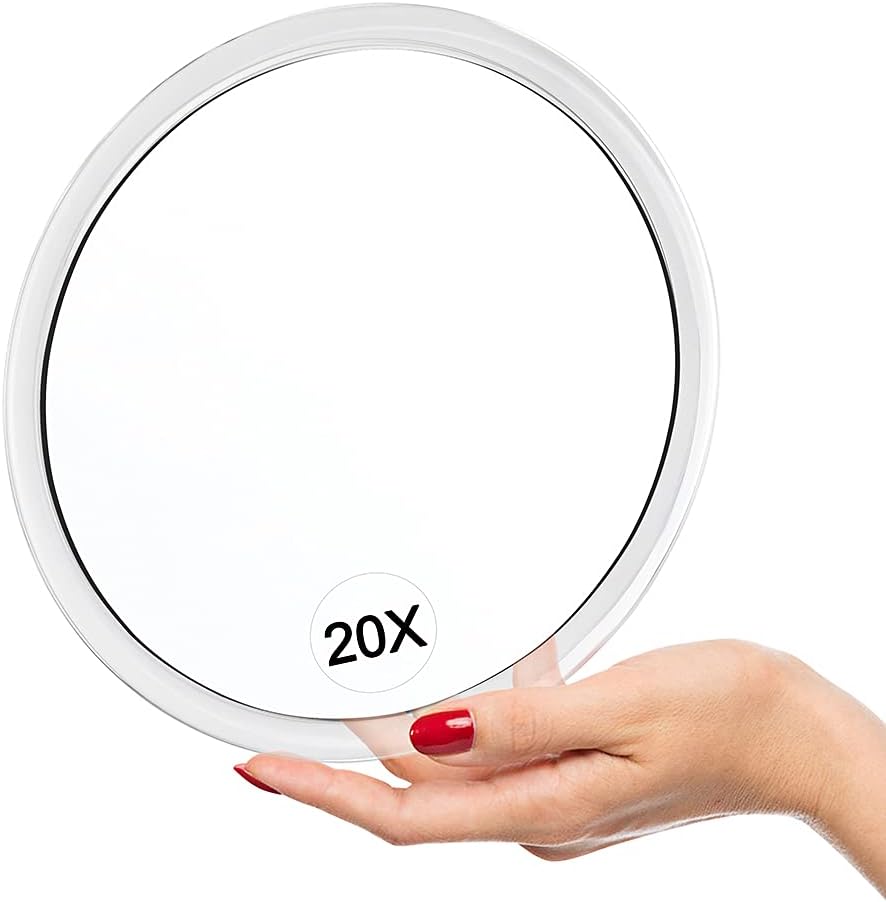 20x Magnifying Mirror with Suction Cups (16.2 cm Round) - Perfect V1188-MAG101-07647-1