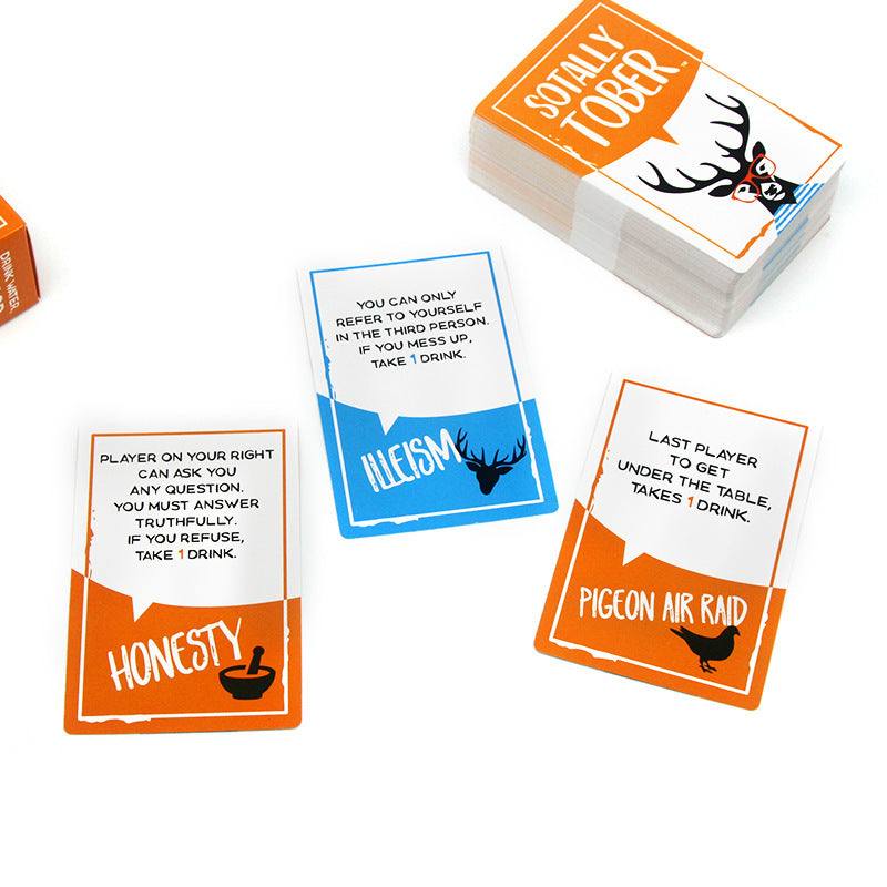 Sotally Tober Drinking Game Full English Adult Drinking Game Card Game V1188-MAG101-14210-1