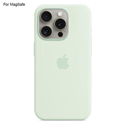 iPhone 15 Pro Case Liquid Silicone with MagSafe Compatible with iPhone Induction Popover Perfect Mint Green V1188-MAG101A-01358-4