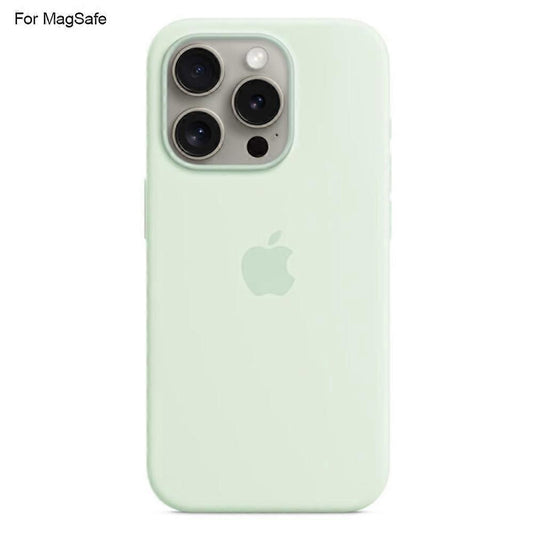 iPhone 15 Pro Case Liquid Silicone with MagSafe Compatible with iPhone Induction Popover Perfect Mint Green V1188-MAG101A-01358-4
