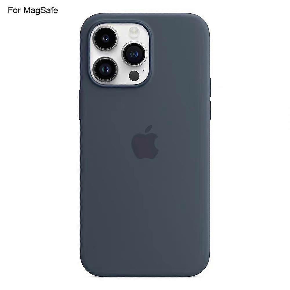 iPhone 14 Pro Case Compatible with Magsafe Liquid Silicone Phone Case Induction Popover Perfet Dark Blue MGF V1188-MAG101A-02004-2