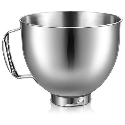 KitchenAid Mixer Bowl Stainless Steel Compatible with KitchenAid 4.5-5 Quart Tilt Head Stand Mixer Silver V1188-MAG101A-05150-1