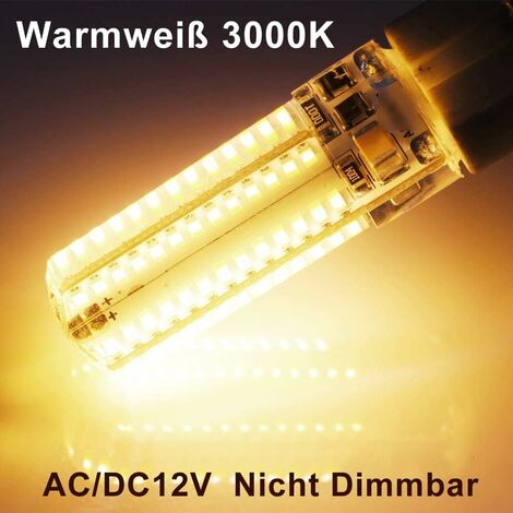 GY6.35 LED bulb, LED G6.35 12V, 7W halogen bulb equivalent to 50W, warm white 3000K, 360 degrees beam angle, V1188-MAG101J-00540-1