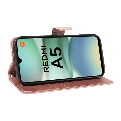 Xiaomi Redmi A5 4G PU Leather Wallet Case Compatible with SKALO MGF Pink Gold V1188-MAG101J-01345-4