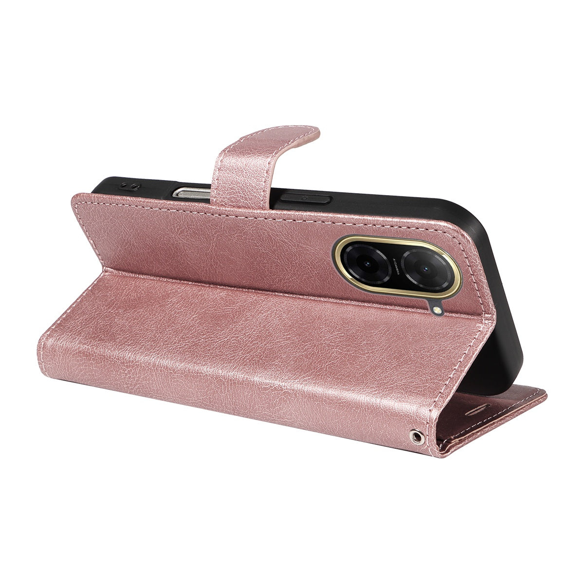 Xiaomi Redmi A5 4G PU Leather Wallet Case Compatible with SKALO MGF Pink Gold V1188-MAG101J-01345-4