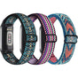 3-pack, elastic nylon wristband compatible with Fitbit Charge 5 - adjustable wristband in breathable fabric V1188-MAGFD72-03506-1
