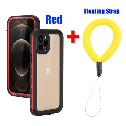 IP68 Waterproof Case for iPhone 15 14 13 12 11 Pro Max XS Max XR 7 8 RedPepper Transparent Protection Diving V1188-MAGFD72-03681-7